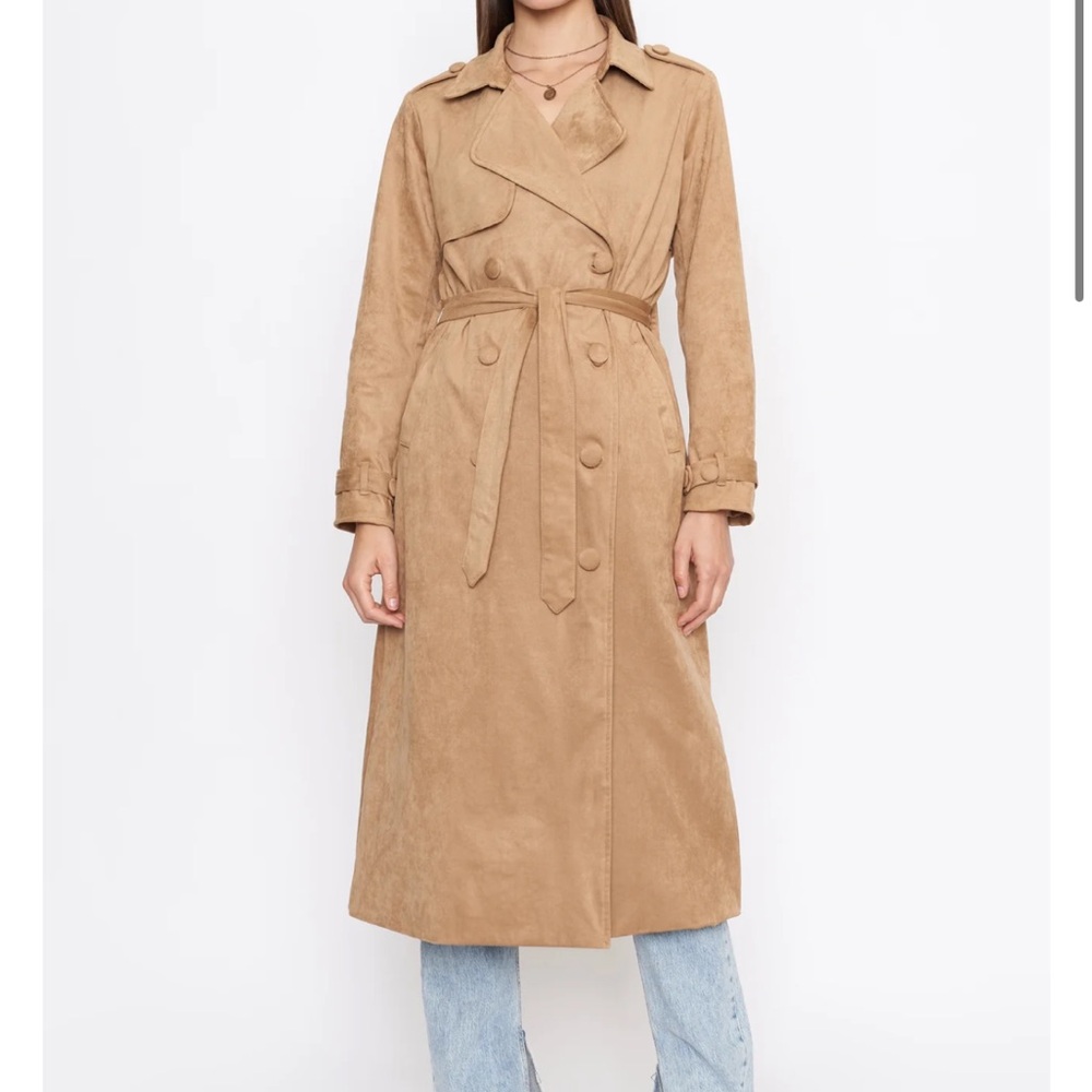 4 Sienna Faux Suede Trench Sample